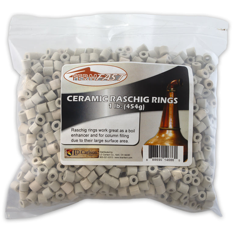 FermFast Ceramic Raschig Rings - 1 lb.