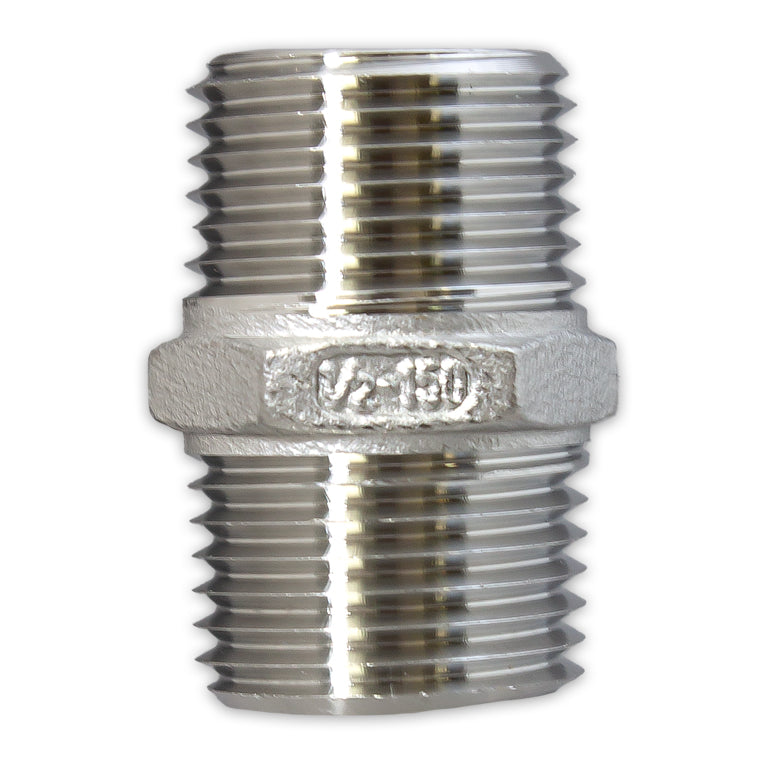 SS NPT Coupler, 1/2" to 1/2"