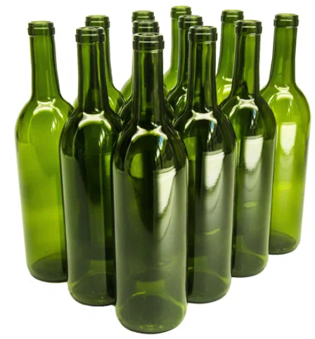 750 Ml Clear Wine Bottles, Cork Finish