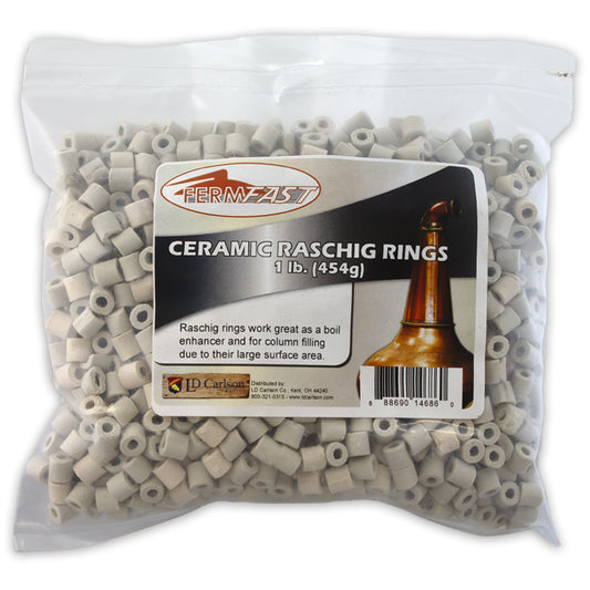 FermFast Ceramic Raschig Rings - 1 lb.