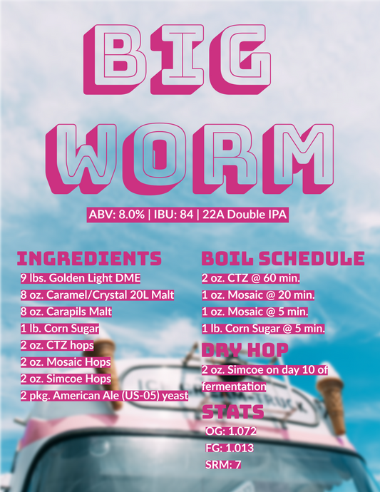 Big Worm Extract Recipe Kit