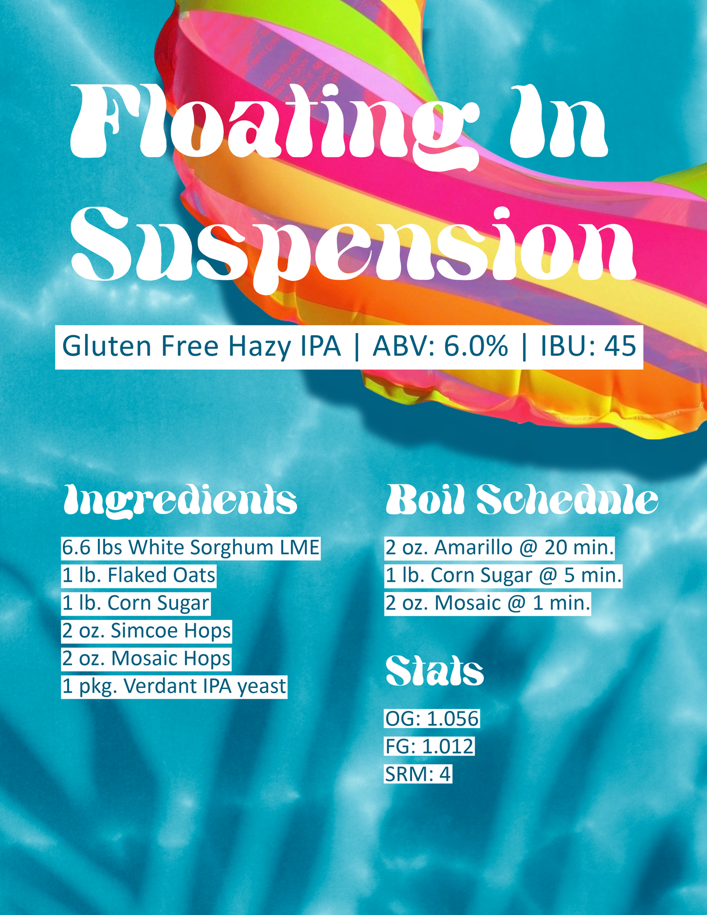 Floating In Suspension GF Hazy IPA Recipe Kit