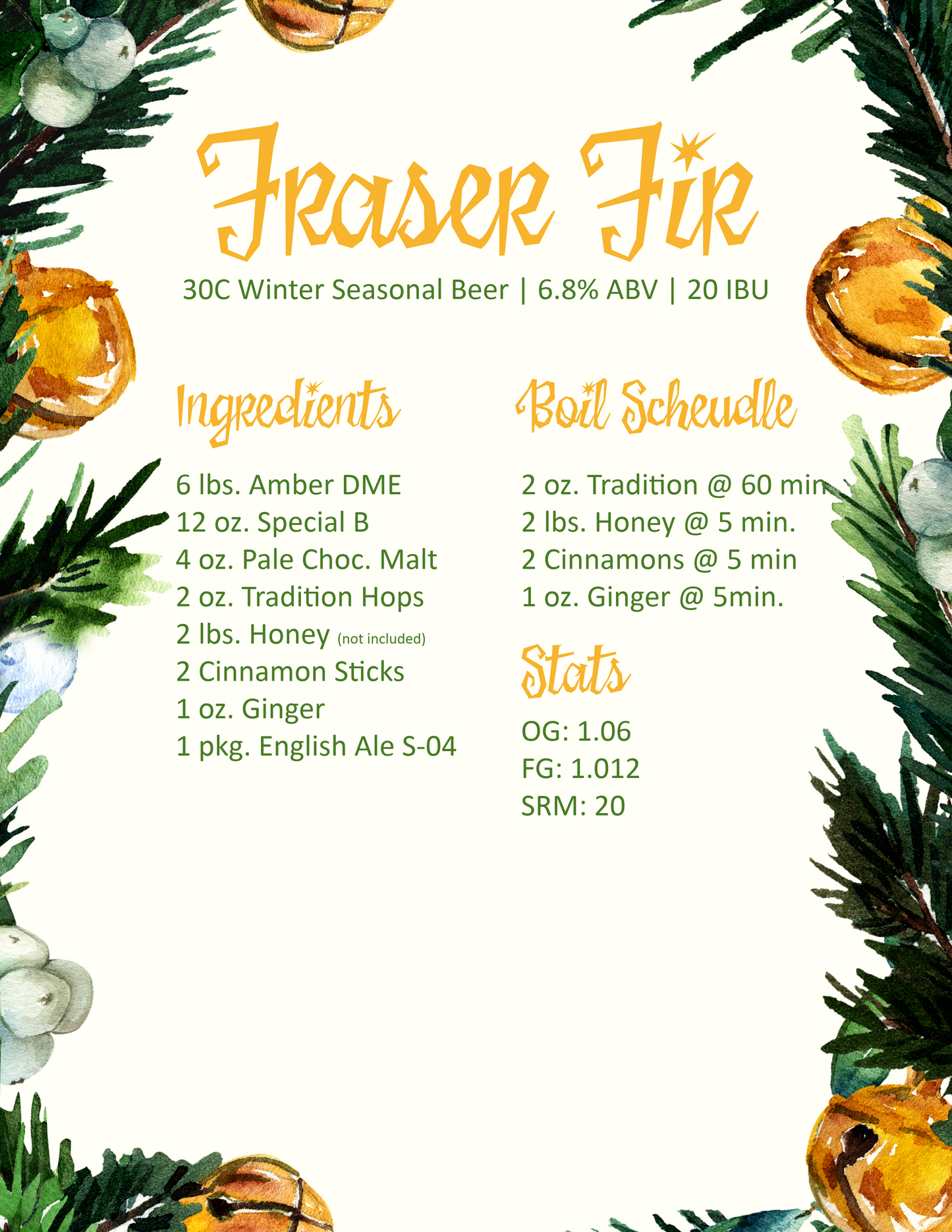 Fraser Fir Christmas Ale