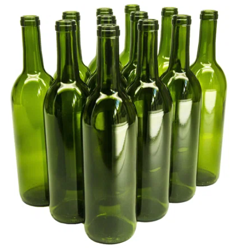 Home Brew Ohio 750 ml Clear Screw Cap Wine Bottles with 28 mm Metal Screw Caps
