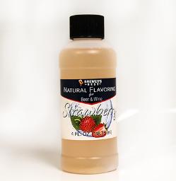 Natural Strawberry Flavoring, 4 oz.