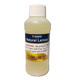 Natural Lemon Flavoring Extract, 4 oz.