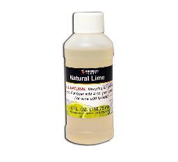 Natural Lime Flavoring Extract, 4oz.